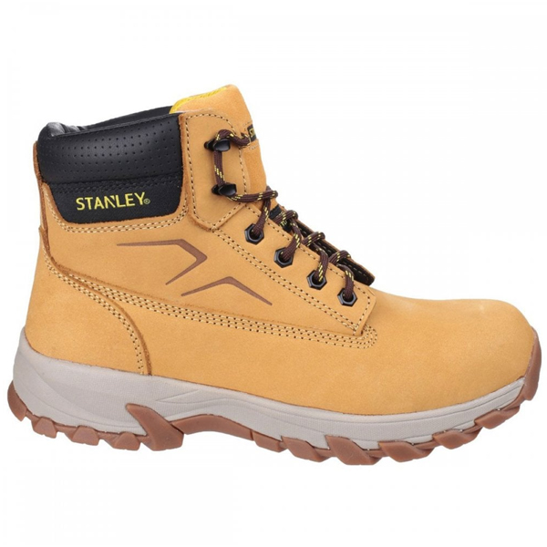  Stanley Unisex Tradesman Safety Boot Brown Size UK 12