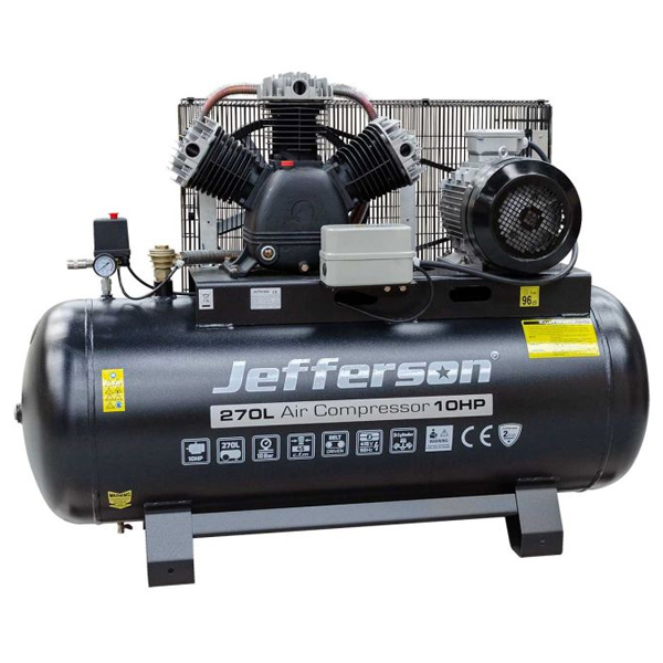 Jefferson Jefc270l10b-7.5 270 Litre 7.5hp 10 Bar Compressor (3 Phase 