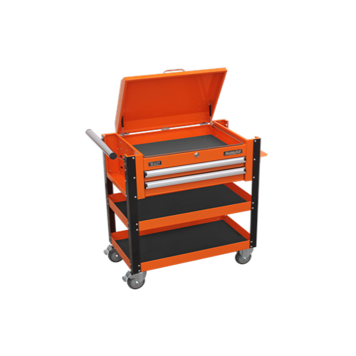 Sealey AP760MO Heavy-Duty Mobile Tool & Parts Trolley 2 Drawers ...